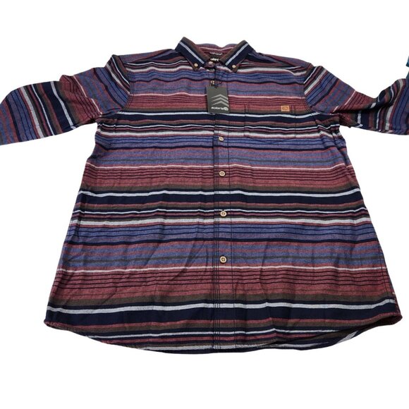 Solaris Men's  Shirt Size  M Button Up Cotton Long Sleeve Striped Blue (38) - Picture 3 of 12